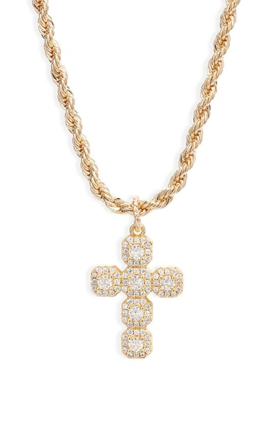 Child Of Wild Nelli Cross Pendant Necklace In Gold