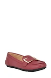 Calvin Klein Lydia Driving Shoe In Dark Red