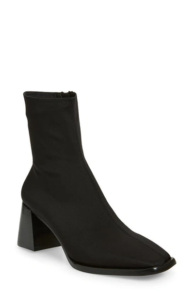 Jeffrey Campbell Geist Square Toe Boot In Black Neoprene