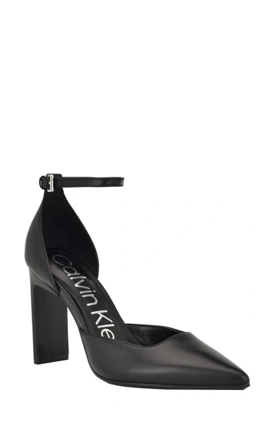 Calvin Klein Carcie Pointed Toe Pump In Black