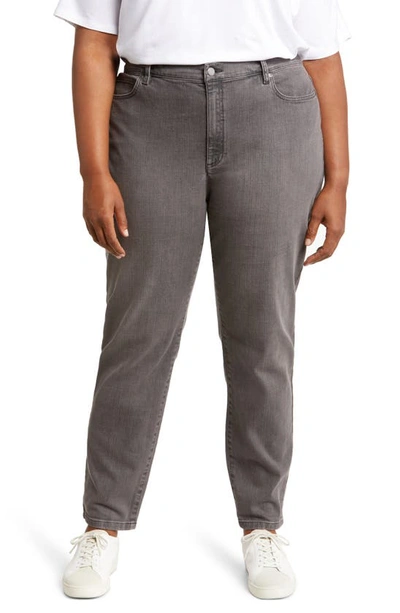 Eileen Fisher High Waist Slim Fit Jeans In Carbon
