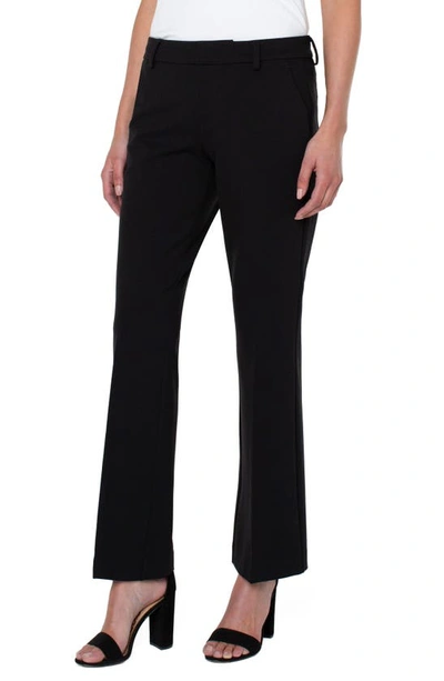 Liverpool Los Angeles Kelsey Flare Stretch Suiting Trousers In Black