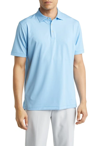 Peter Millar Jubilee Pinstripe Performance Polo In Carribean