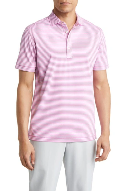 Peter Millar Men's Crafted Mood Performance Mesh Classic-fit Short-sleeve Polo Shirt In Red Pear