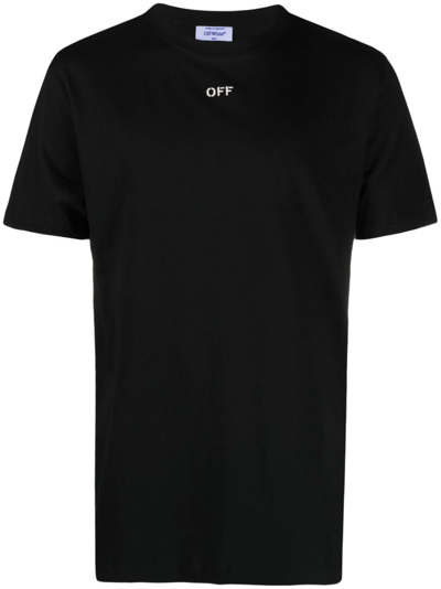 OFF-WHITE ARROWS-EMBROIDERED COTTON T-SHIRT