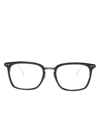 Leisure Society Arroyo Square-frame Glasses In Black