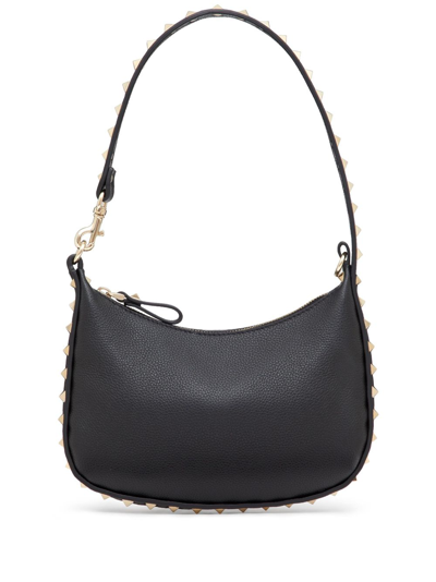 Valentino Garavani Rockstud Leather Mini Bag In Black