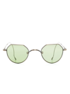 MATSUDA ROUND-FRAME TINTED-LENSES SUNGLASSES