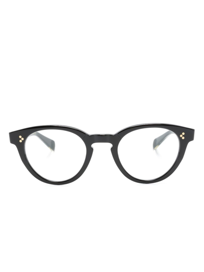 Garrett Leight Cat-eye Frame Glasses In Black
