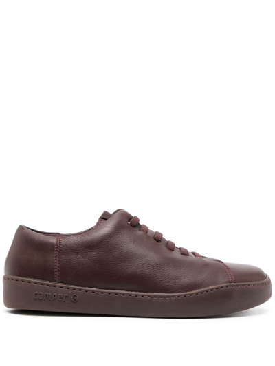 Camper Peu Touring Leather Low-top Sneakers In Brown
