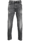 DONDUP MID-RISE DISTRESSED JEANS