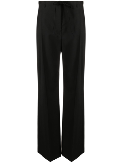 Christian Wijnants High-waist Wool Trousers In Black