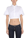 Dsquared2 Flared-sleeve Cropped Shirt In Default Title