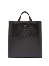 Prada Men's Smooth Leather Tote Bag In Black