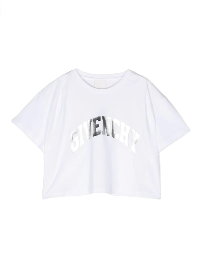 Givenchy Kids' T-shirt Con Logo In White