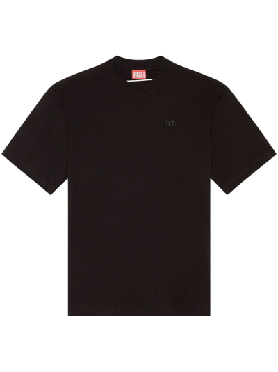 Diesel T-boggy-megoval-d T-shirt In Black