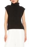 Alexia Admor Jaylani Sleeveless Turtleneck Sweater In Black