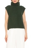 Alexia Admor Jaylani Sleeveless Turtleneck Sweater In Emerald