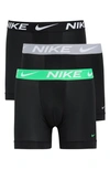 Nike 3-pack Dri-fit Essential Micro Boxer Briefs In Black Multi Color