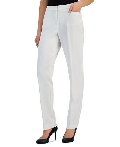 Inc International Concepts Women's Mid-rise L-pocket Straight-leg Pants, Regular, Long & Short Lengths, Created For Macy's In Bright White