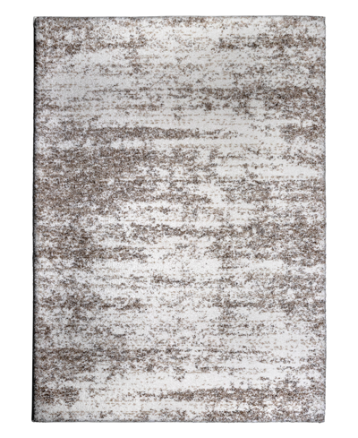 Orian Rugs Cloud 19 Solid Mix Speckle 6'7" X 9'6" Area Rug In White