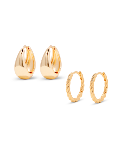 Brook & York "14k Gold" Lottie Earring Set, 4 Piece In Gold Vermeil