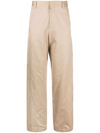 LANVIN TWISTED COTTON CHINO TROUSERS