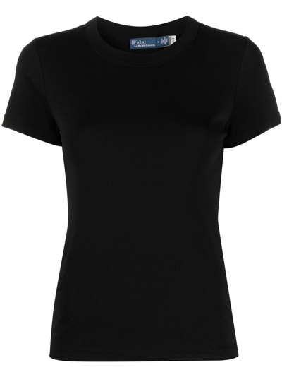 Polo Ralph Lauren Crew-neck Cotton T-shirt In Black