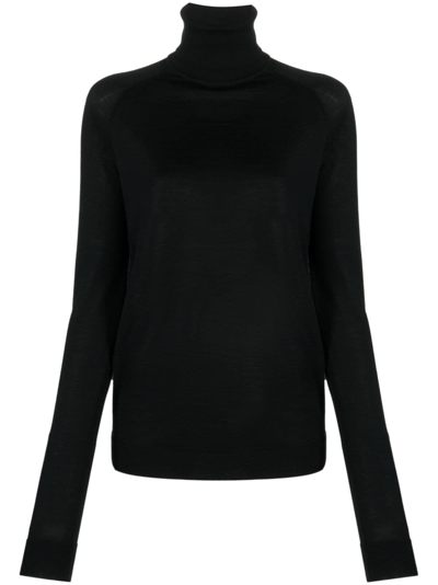 Armarium Vas Cashmere-blend Turtleneck Jumper In Black