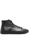 Santoni Gonu High-top Sneakers In Black