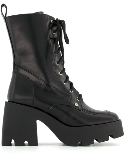 Nodaleto Bulla Candy Lace-up Boots In Black