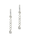 Sterling Forever Maxine Micro Dangle Hoops
