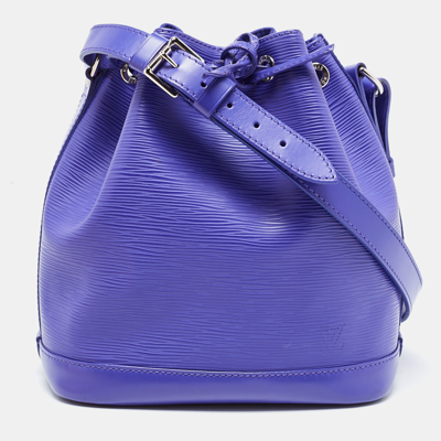 Pre-owned Louis Vuitton Figue Epi Leather Neonoe Bag In Purple