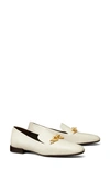 Tory Burch Jessa Leather Chain Loafers In Light Cream / Gold