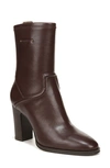 Franco Sarto Informa Whit Booties In Chocolate Brown Leather