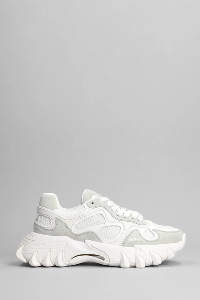 Balmain B-east Panelled Sneakers In White