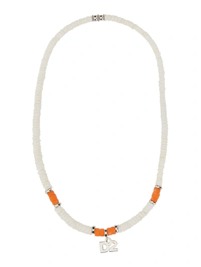 Dsquared2 Logo Necklace In Multicolor