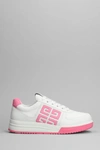 GIVENCHY GIVENCHY G4 LOW SNEAKERS IN WHITE LEATHER