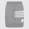 Thom Browne 4-bar Stripe Miniskirt In Med Grey