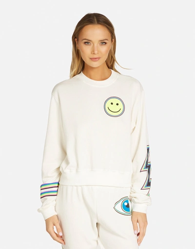 Lauren Moshi Spalding Neon Lightning Eye In Milk