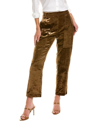 Brunello Cucinelli Velvet Pant In Brown