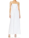 Susana Monaco Poplin Open Back Dress In White