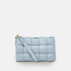 APATCHY LONDON BLUE PADDED WOVEN LEATHER CROSSBODY BAG