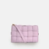 APATCHY LONDON LILAC PADDED WOVEN LEATHER CROSSBODY BAG