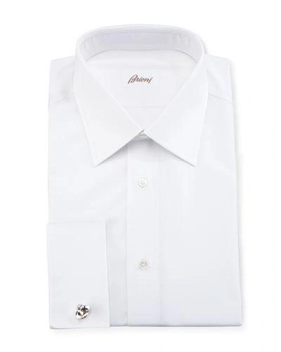 BRIONI WARDROBE ESSENTIAL FRENCH-CUFF DRESS SHIRT,PROD129100254