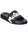 Alexander Mcqueen Pool Slides In Black