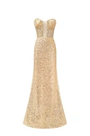 Milla Showstopper Maxi Dress Covered In Gold Sequins In Golden