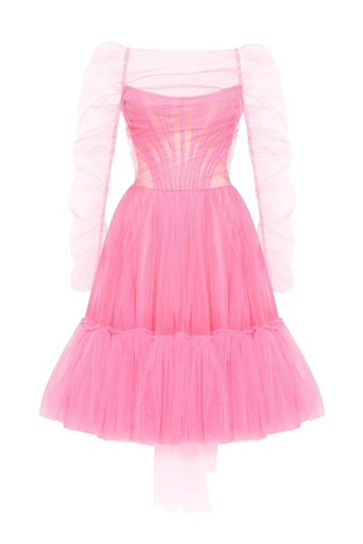 Milla All-in-pink Bustier Tulle Dress