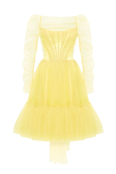 Milla Bright Yellow Tulle Dress