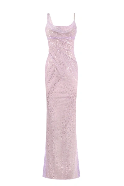 Milla Gala Lavender Glittering Maxi Dress